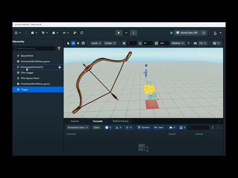 Making A Bow & Arrow In Horizon Worlds Typescript!