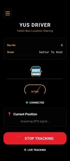 YUS Driver – Background Location Usage Demo