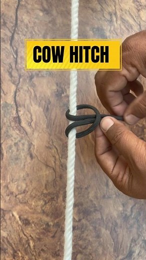 Learn the Cow Hitch | Easy & Reliable Hitch for Everyday Rope Work #shorts