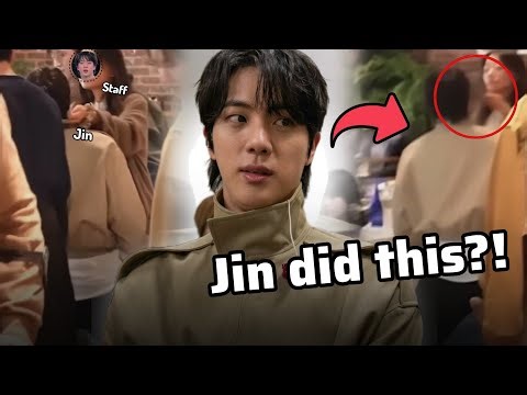 This interaction between Jin and the Staff. This side of Jin is always in the spotlight of fans?!