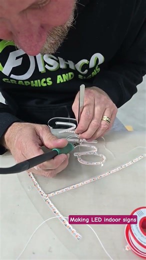 Making an LED Indoor Sign | FISHCO Graphics & Signs