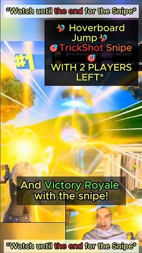 Trickshot Hoverboard Snipe For The Win in #fortnite Watch full game on my recent livestream VOD !