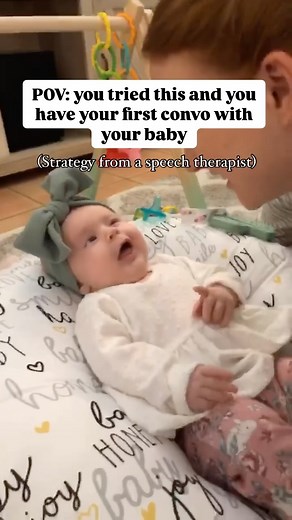 Maureen | Pediatric Speech Language Pathologist | Comment 'BABBLE' for a list of all babble stages 0-12 months old! Between 2-3 months old, babies will start to coo and goo at you!❤️ Try... | Instagram