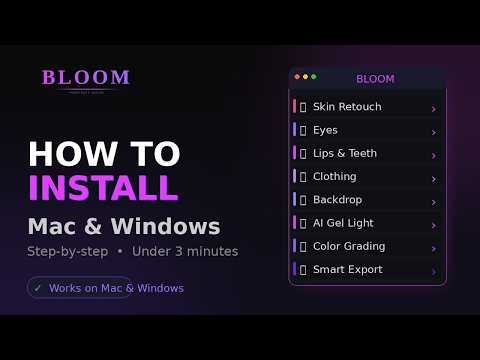 How to Install BLOOM in Photoshop - Mac & Windows