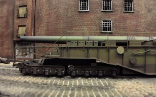 铁道模型场景-军用列车 装甲列车