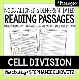 Cell Division Reading Passages | Printable & Digital | Immersive Reader
