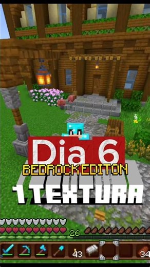 Day 6, a texture pack! #minecraft #minecraftshorts #mcpe #mobile #shorts #gaming