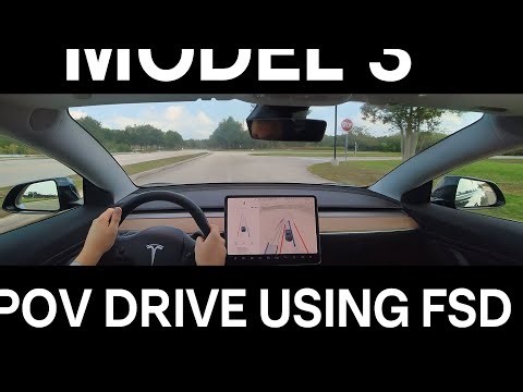 Tesla Model 3 POV Drive with Full Self-Driving (FSD) | Real-Time Road Test