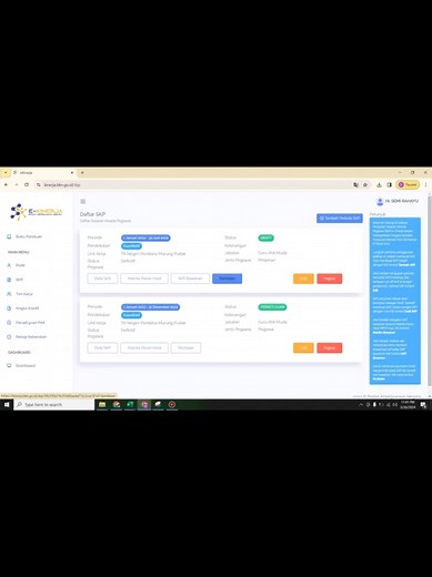 Panduan Membuat PAK secara online di Ekinerja BKN