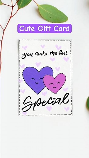 Best ,easy & simple painting Gift card for your valentine #valentinesday #giftideas #cardcreations