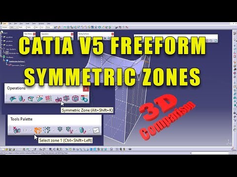 How to define Symmetric Zones in CATIA V5