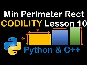 Minimum Perimeter Rectangle in Python and C++ Codility Solutions Lesson 10