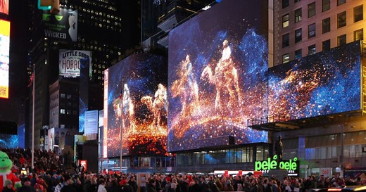 Watch: Times Square falls silent as ‘Light the World’ envelopes NYC