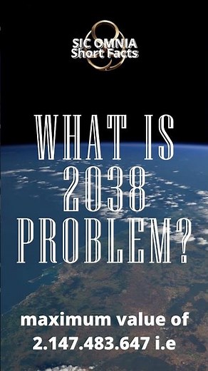 WHAT IS THE YEAR 2038 PROBLEM? #ShortFacts #Technology