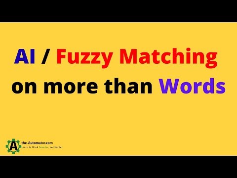 AI Fuzzy Matching on more than words
