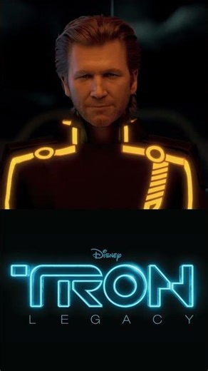 The Reference For De-aged Jeff Bridges in TRON #shorts