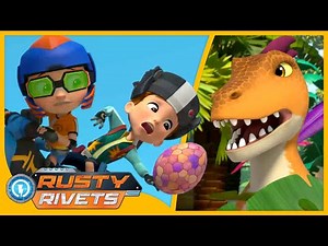 Rusty’s Raptor Race | Rusty Rivets | Cartoons for Kids