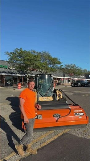 Broce Broom Attachment Huntington Paving #construction #asphalt