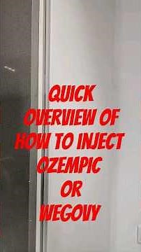 1 minute guide on how to inject ozempic