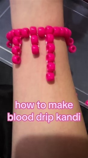 blood drip kandi tutorial :3 #kandi #kandikid #kanditutorial #kanditut #blood #blooddrip #blooddripkandi #emotutorial #emo #emokid #scene #scenekid #scenequeen