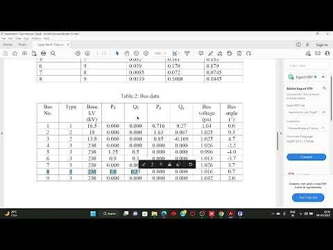 Experiment-7(a) - Load Flow Study of IEEE 9bus system using PSAT