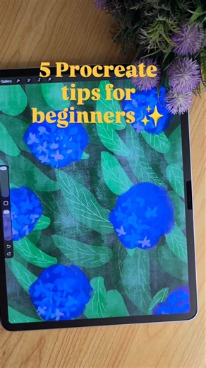 5 Must know procreate tips for beginners ✨ #art #procreate #procreatemalayalam #digitalart