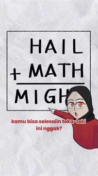 MathMinute 9 : Cryptarithm