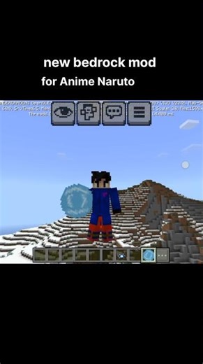 new bedrock mod for Naruto 😝 #shortsfeed #chotaalivlogs #bome #naruto