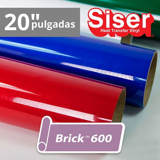 Siser Brick 600 – Vinil Textil 20″ Pulgadas (metro lineal)