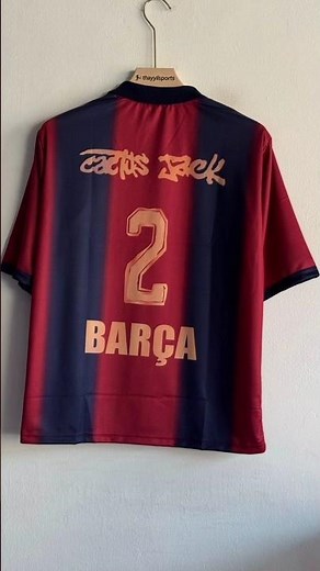 FC Barcelona x Cactus Jack Jersey 🔵🔴 #football #footballjersey #trending #viral #barca #footballfans