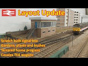 Layout Update Summer 2022 | signal box, gardens, houses, plants and new rolling stock