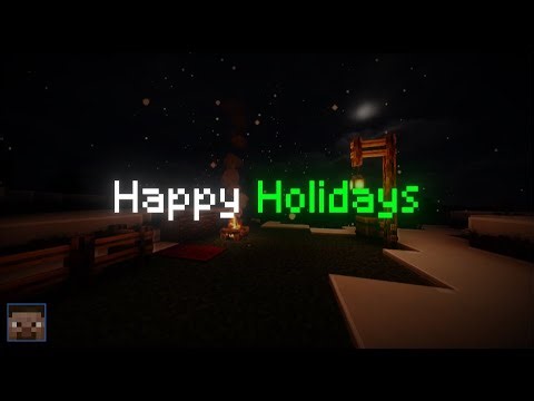 ❄️ MINECRAFT • Winter Ambience w/ Holiday Music | 1 HOUR