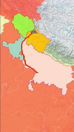 Yamuna River System: From Uttarakhand to Uttar Pradesh (Prayagraj) #geosophy #map #indiangeography
