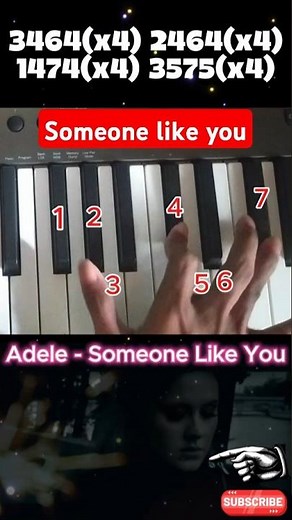 How to play someone like you - adele - piano tutorial #piano #pianotutorial #howtoplaypiano #adele