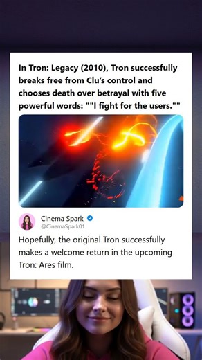 Tron Legacy 2010 Tron Chooses Death Over Betrayal with the Iconic Line I Fight for the Users