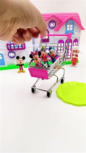 Satisfying Unboxing with Mickey Mouse Playset ASMR #shorts #mickeymouse #disneytoys #funny #toyhouse