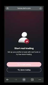 How to create account in deriv