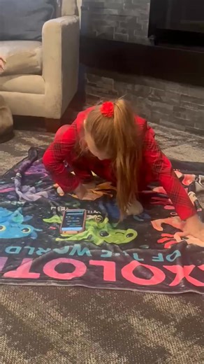 Hayley Irene on Instagram: "I taught grace how to play twister on her blanket 😍"