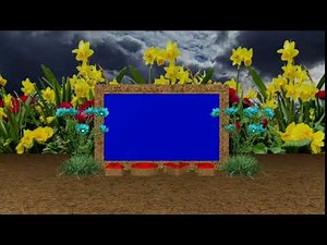Motion Background Wedding Frame Blue Screen Video