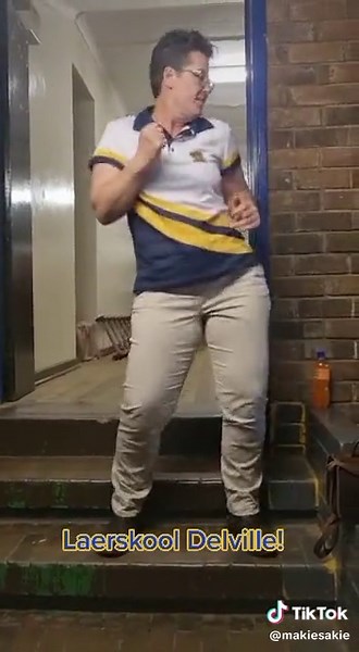 Dancing Performance on Brick Stairs by Laserkool DeVille