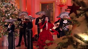 Camila Cabello and Mariachi Herencia de México perform ‘I’ll Be Home For Christmas’ at The White House #SpiritoftheSeason. | Mariachi Herencia de México