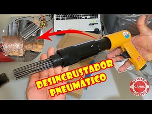 Pneumatic descaling tool, needle nozzle.
