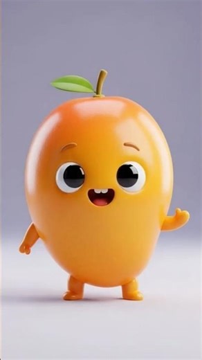 Happy Mango 3D Cartoon Character | Cute & Fun Animation
