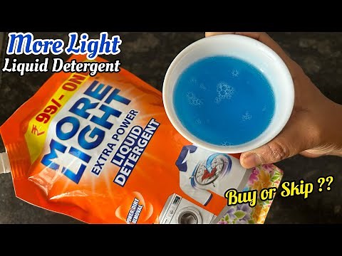 More Light Extra Power Liquid Detergent Review | How to use More Light Liquid Detergent | Rs.99 only