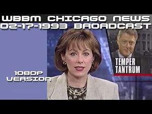 WBBM 2 Chicago News remastered from February 17, 1993