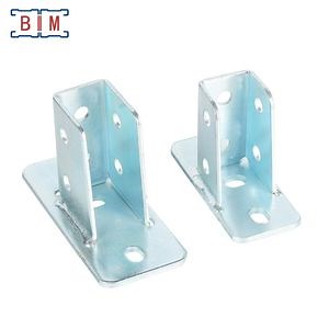 [Hot Item] Electro Galvanized Welding Post Base Bracket for 1-5/8'' Channel