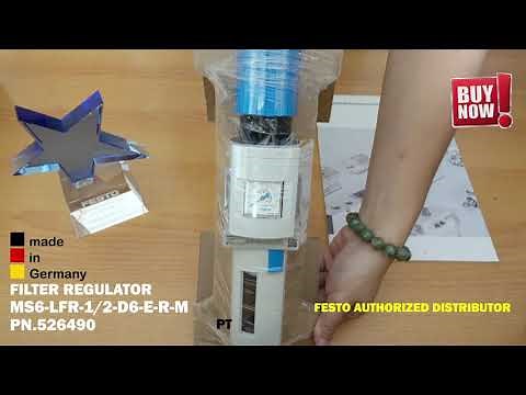 FESTO FILTER REGULATOR MS6-LFR-1/2-D6-E-R-M PN.526490