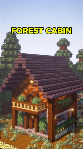 Minecraft Tutorial for Building a Cozy Forest Cabin