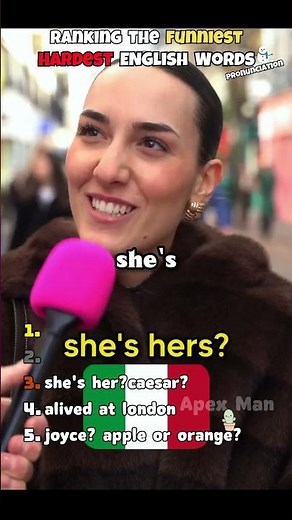 Ranking The Funniest Pronouncing Hard English Words
