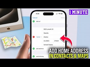How to add your home address in Contacts and Maps on iPhone or iPad